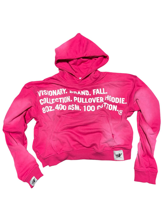 PINK VISIONARY BRAND®️ CROPPED HOODIE