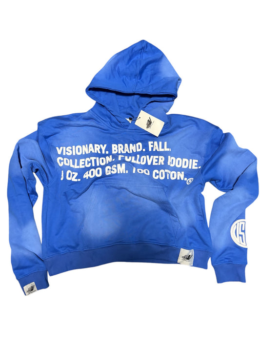 BLUE VISIONARY BRAND®️ CROPPED HOODIE